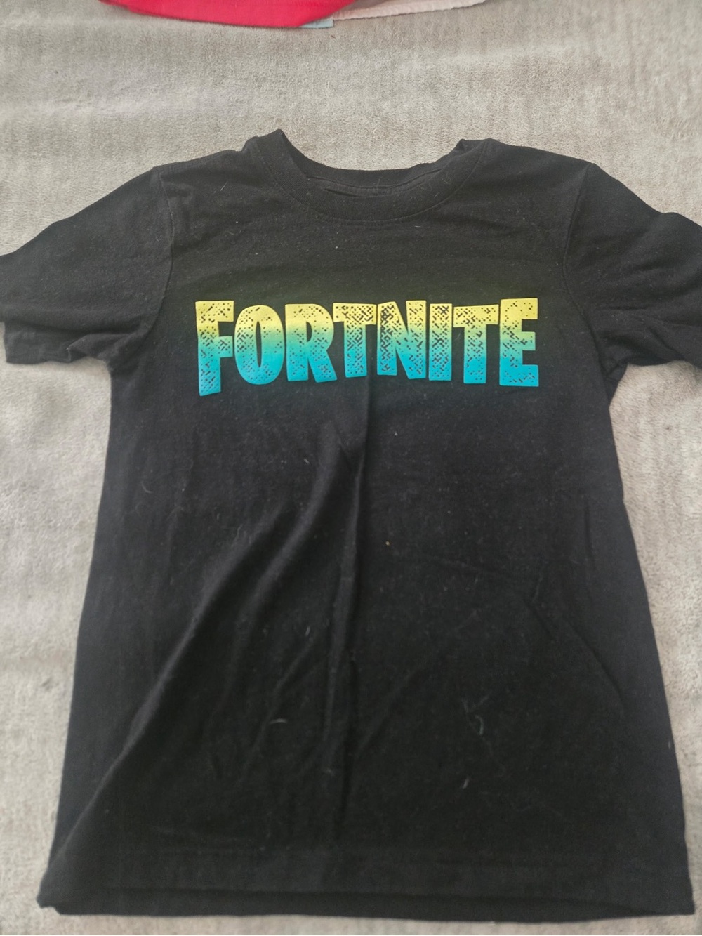 The Children's Place Black Fortnite Tee with Yellow-to-Blue Logo